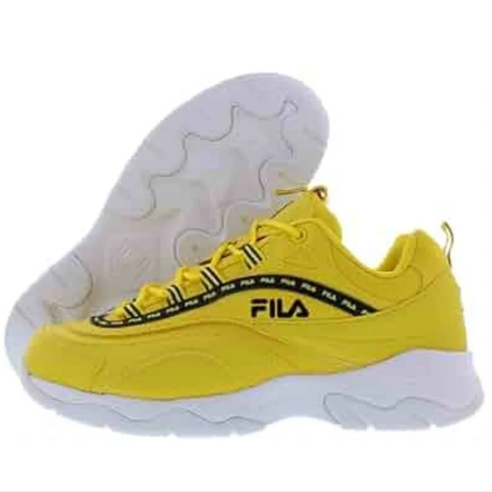 Fila Men's Ray Repeat Athletic Shoes Sneakers, Yellow, Sz 10.5